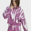 Adidas Originals THEBE MAGUGU CROPPED HOODY - Hoodie - Purple