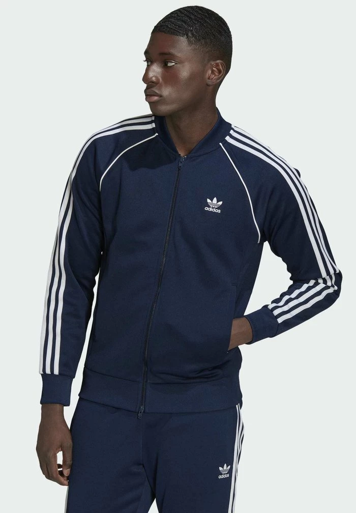 Adidas Originals Zip-up Sweatshirt - Blue 1 Adidas Originals Zip-up Sweatshirt - Blue
