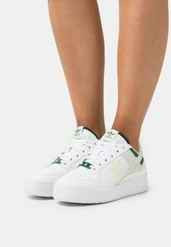 Adidas Originals FORUM BOLD VEGAN - Trainers - White/linen Greelmost Lime