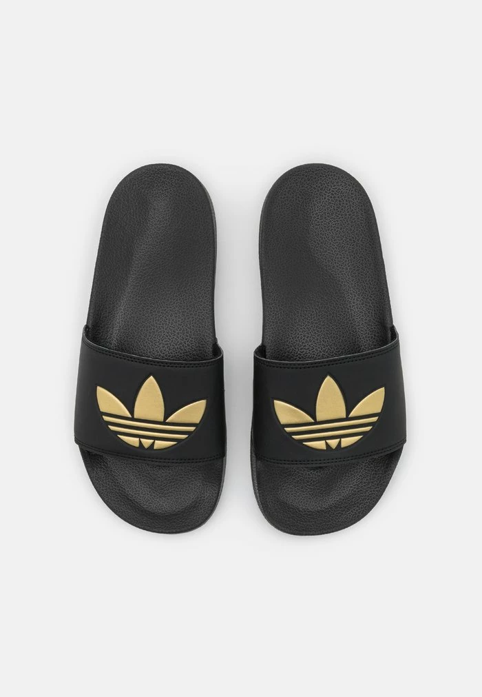 Adidas Originals ADILETTE LITE - Mules - Core Black/matte Gold 6 Adidas Originals ADILETTE LITE - Mules - Core Black/matte Gold - Image 6