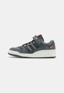 Adidas Originals FORUM LOW UNISEX - Trainers - Grey Five/core Black/chalk White