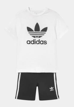 Adidas Originals SHORT TEE SET UNISEX - Print T-shirt - White/black