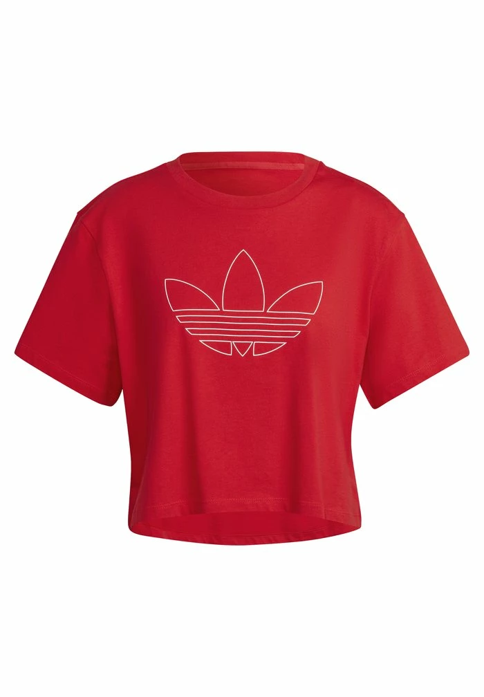 Adidas Originals Print T-shirt - Vivid Red 7 Adidas Originals Print T-shirt - Vivid Red - Image 7