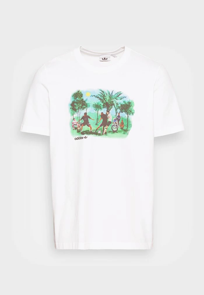 Adidas Originals SUMMER - Print T-shirt - White 4 Adidas Originals SUMMER - Print T-shirt - White - Image 4