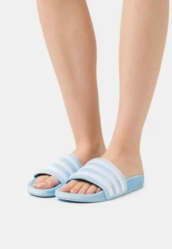 Adidas Originals ADILETTE - Mules - Clear Blue/footwear White