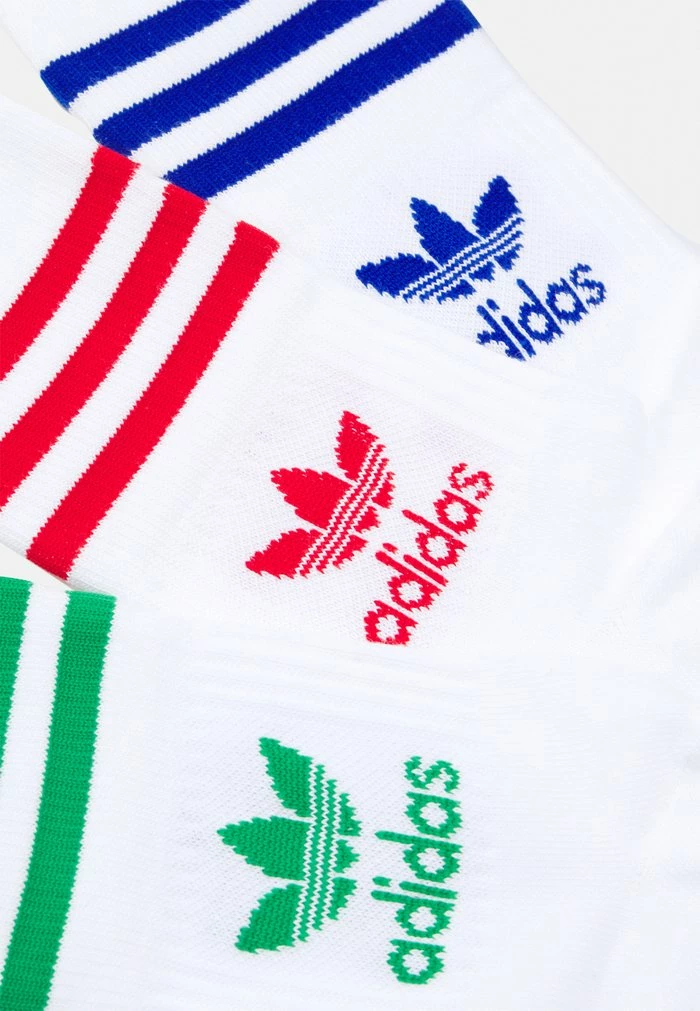 Adidas Originals MID CUT 3 PACK UNISEX - Socks - White/scarle 2 Adidas Originals MID CUT 3 PACK UNISEX - Socks - White/scarle - Image 2