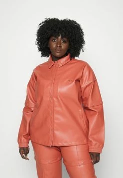 Adidas Originals TRACKTOP - Faux Leather Jacket - Magic Earth Met -Adidas Originals Shop 2748ab904c65411ba2314e79a9db2165