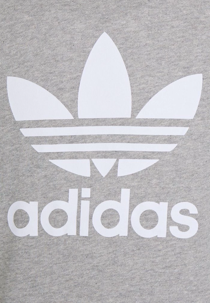 Adidas Originals TREFOIL CREW UNISEX - Sweatshirt - Medium Grey Heather/white 3 Adidas Originals TREFOIL CREW UNISEX - Sweatshirt - Medium Grey Heather/white - Image 3
