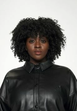 Adidas Originals Faux Leather Jacket - Black -Adidas Originals Shop 29164c26bd2e4b78ad51857346b77c21