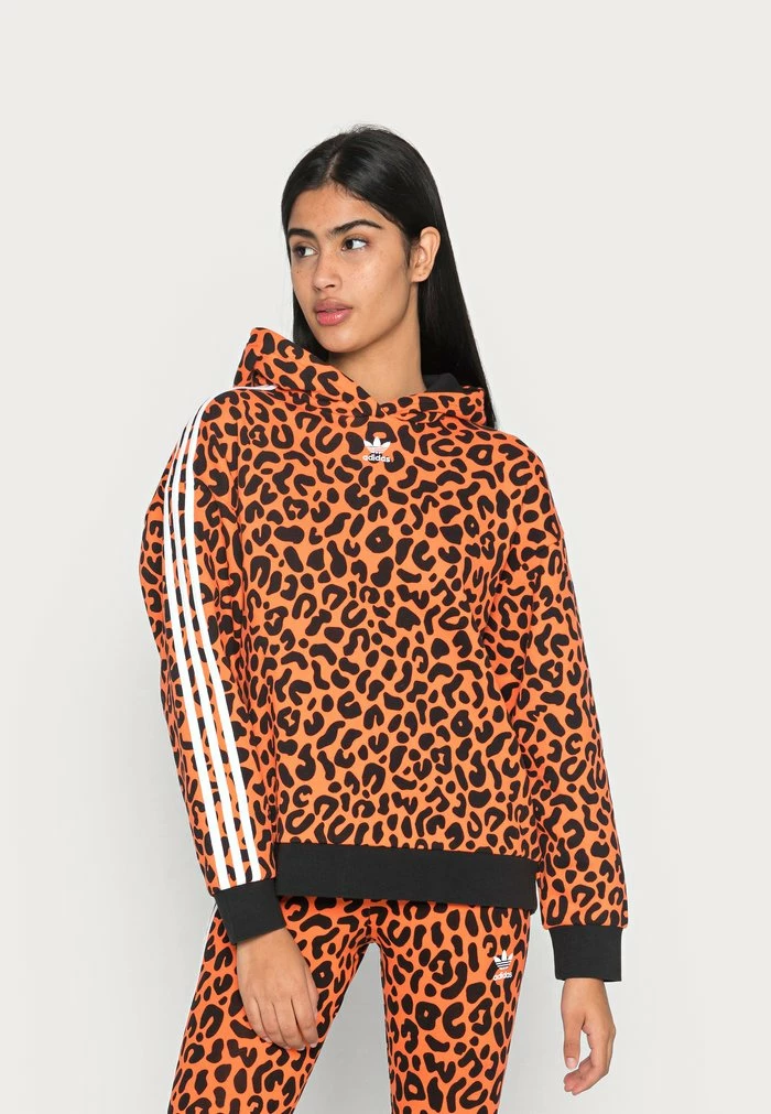 Adidas Originals RICH MNISI - Hoodie - True Orange/black 1 Adidas Originals RICH MNISI - Hoodie - True Orange/black