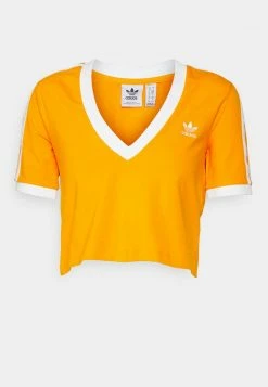 Adidas Originals CROPPED TEE - Print T-shirt - Bright Orange -Adidas Originals Shop 2a6d03ba04fc4a10b99cad7973182e74