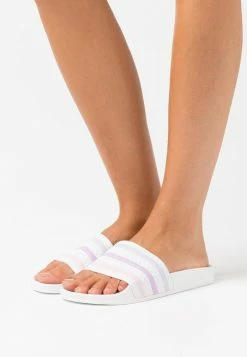 Adidas Originals ADILETTE - Mules - Footwear White/bliss Lilac/purple Tint
