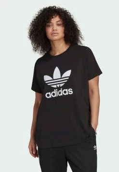 Adidas Originals TREFOIL TEE - Print T-shirt - Black -Adidas Originals Shop 2a8030c9190a4f0dbe305d95290f04a4