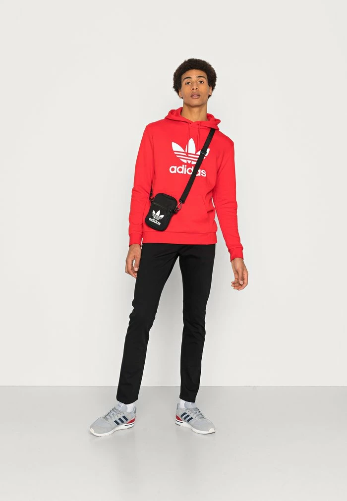 Adidas Originals TREFOIL - Hoodie - Red 2 Adidas Originals TREFOIL - Hoodie - Red - Image 2