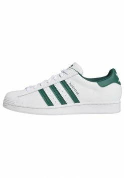 Adidas Originals SUPERSTAR - Trainers - Ftwr White/collegiate Green/ftwr White