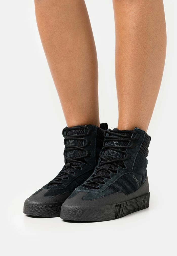 Adidas Originals SAMBA - High-top Trainers - Core Black 1 Adidas Originals SAMBA - High-top Trainers - Core Black