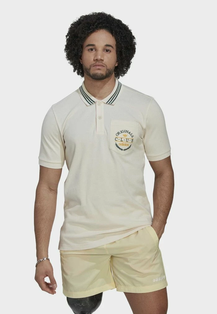 Adidas Originals Polo Shirt - Beige 1 Adidas Originals Polo Shirt - Beige