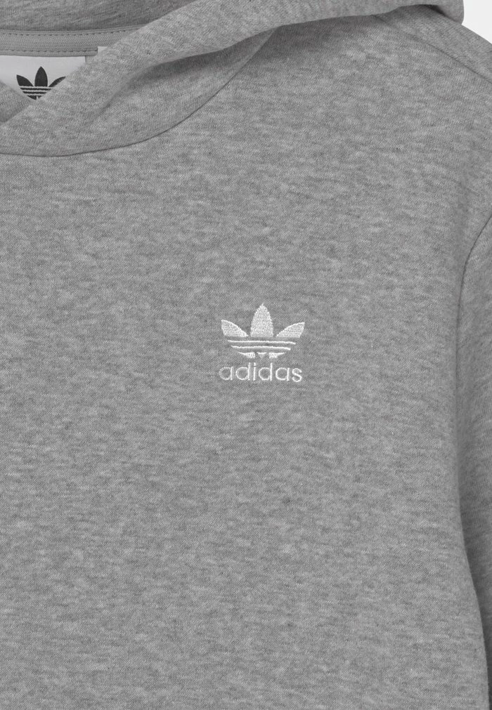 Adidas Originals ADICOLOR - Hoodie - Medium Grey Heather/white 3 Adidas Originals ADICOLOR - Hoodie - Medium Grey Heather/white - Image 3