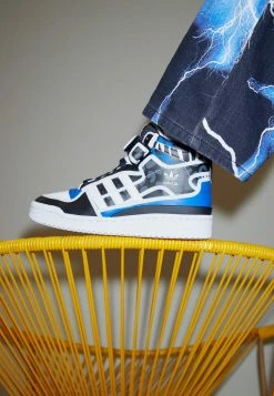 Adidas Originals FORUM MID - High-top Trainers - Bold Blue/footwear White/core Black -Adidas Originals Shop 2d322e0775154ac9be0cebdedab0c83b