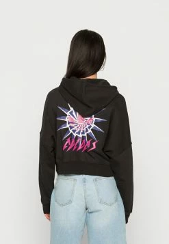 Adidas Originals CROPPED HOODIE - Sweatshirt - Black