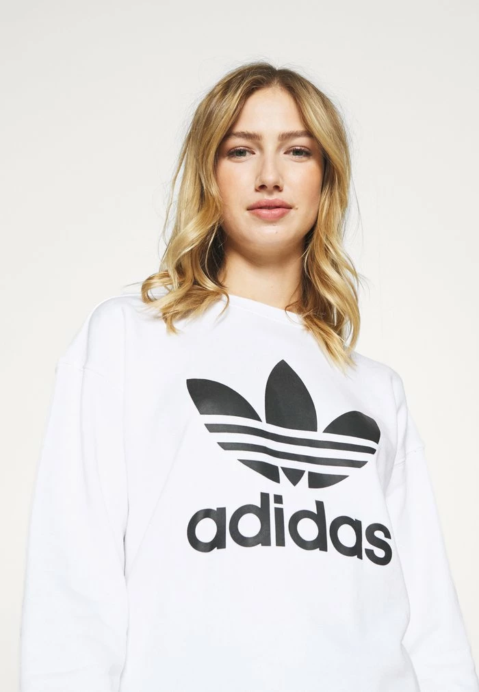 Adidas Originals CREW - Sweatshirt - White 4 Adidas Originals CREW - Sweatshirt - White - Image 4