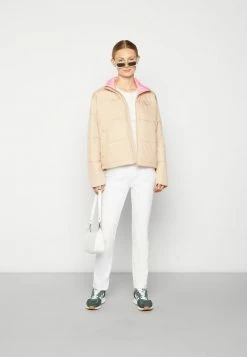 Adidas Originals SHORT PUFFER - Winter Jacket - Beige -Adidas Originals Shop 31100468657c4d49aae63e0b29a3ea8b