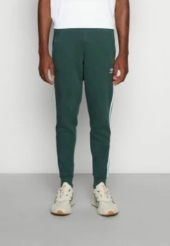 Adidas Originals 3-STRIPES PANT UNISEX - Tracksuit Bottoms - Mineral Green