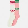Adidas Originals 70 PACKS KNEE SOCK 2 PACK UNISEX - Socks - Cream White/super Pop