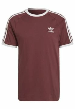 Adidas Originals STRIPES TEE UNISEX - Print T-shirt - Brown -Adidas Originals Shop 32daa49ca84e48a5818ece6425cdf3cb