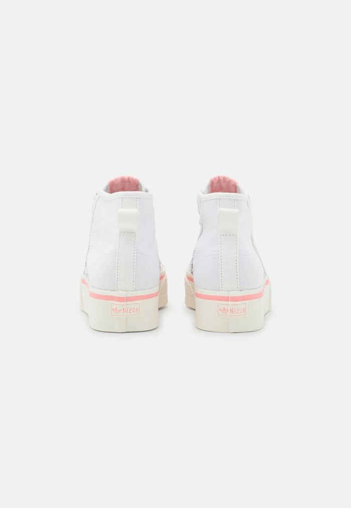 Adidas Originals NIZZA PLATFORM MID - High-top Trainers - Footwear White/glory Pink/off White 4 Adidas Originals NIZZA PLATFORM MID - High-top Trainers - Footwear White/glory Pink/off White - Image 4