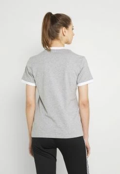 Adidas Originals 3 STRIPES TEE - Print T-shirt - Medium Grey Heather -Adidas Originals Shop 337abe434b7a4a31918b6bdf759aaa6b