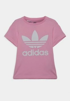 Adidas Originals TREFOIL TEE UNISEX - Print T-shirt - True Pink/white