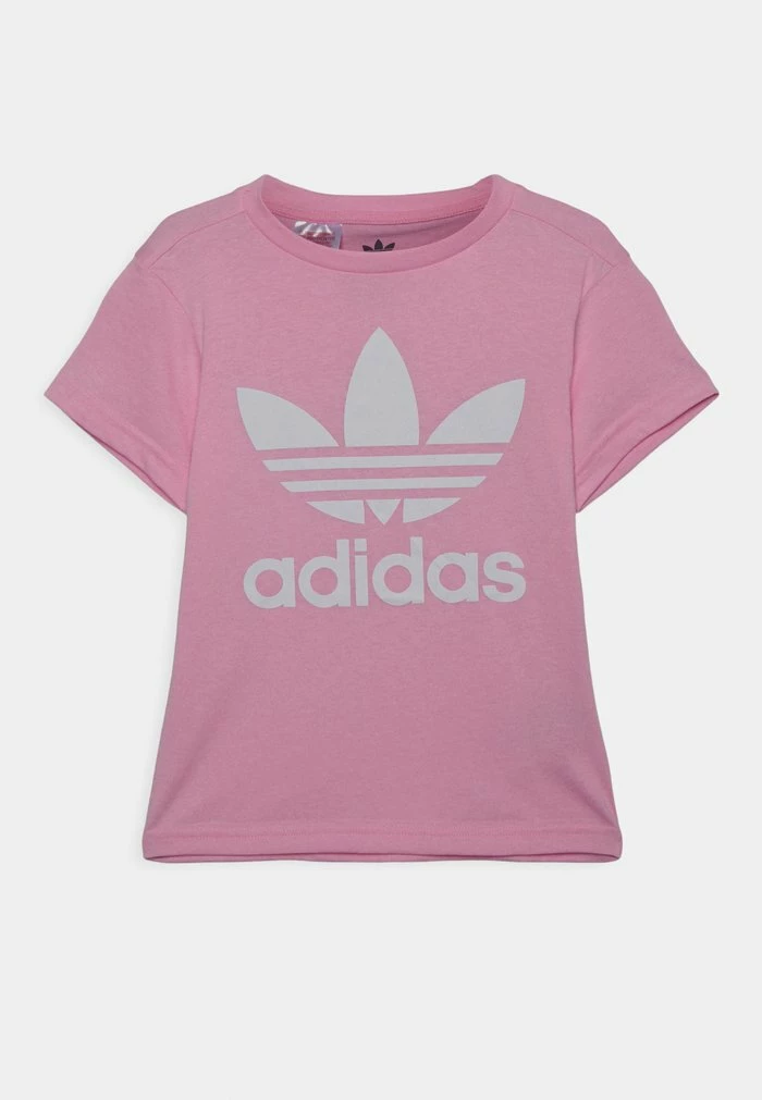 Adidas Originals TREFOIL TEE UNISEX - Print T-shirt - True Pink/white 1 Adidas Originals TREFOIL TEE UNISEX - Print T-shirt - True Pink/white