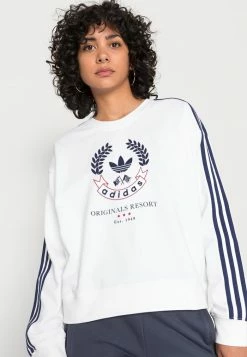 Adidas Originals GRAPHIC - Sweatshirt - White -Adidas Originals Shop 33c3318d5a06471c9daa270bcfe91045