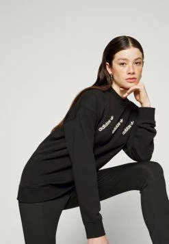 Adidas Originals CREW - Sweatshirt - Black -Adidas Originals Shop 3460bf4b5a754eca92fe1a9cc9bdbd54