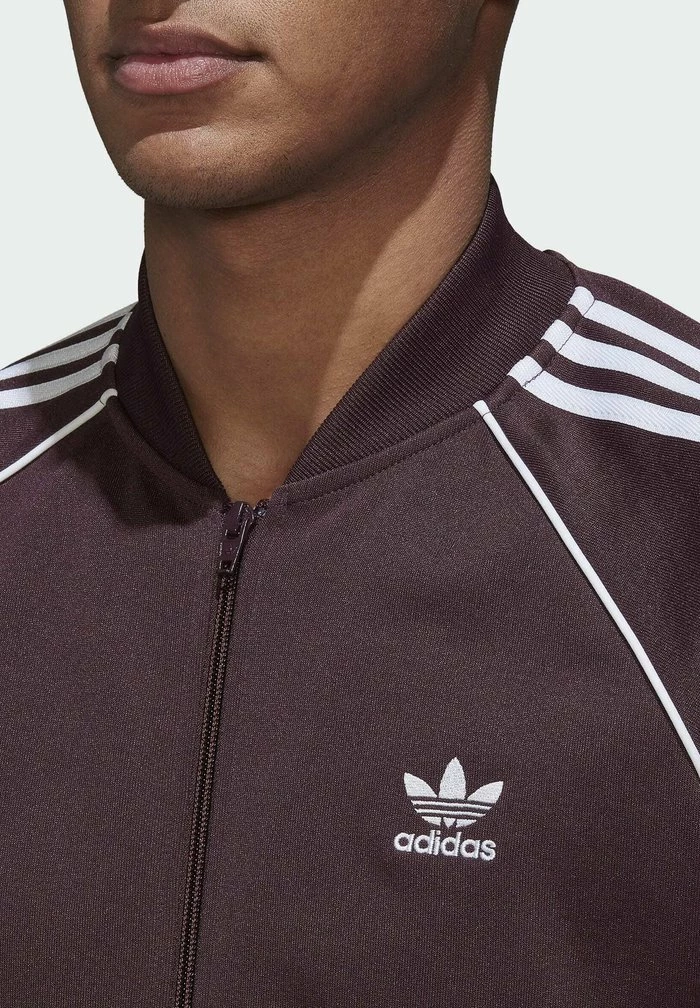 Adidas Originals Zip-up Sweatshirt - Red 6 Adidas Originals Zip-up Sweatshirt - Red - Image 6