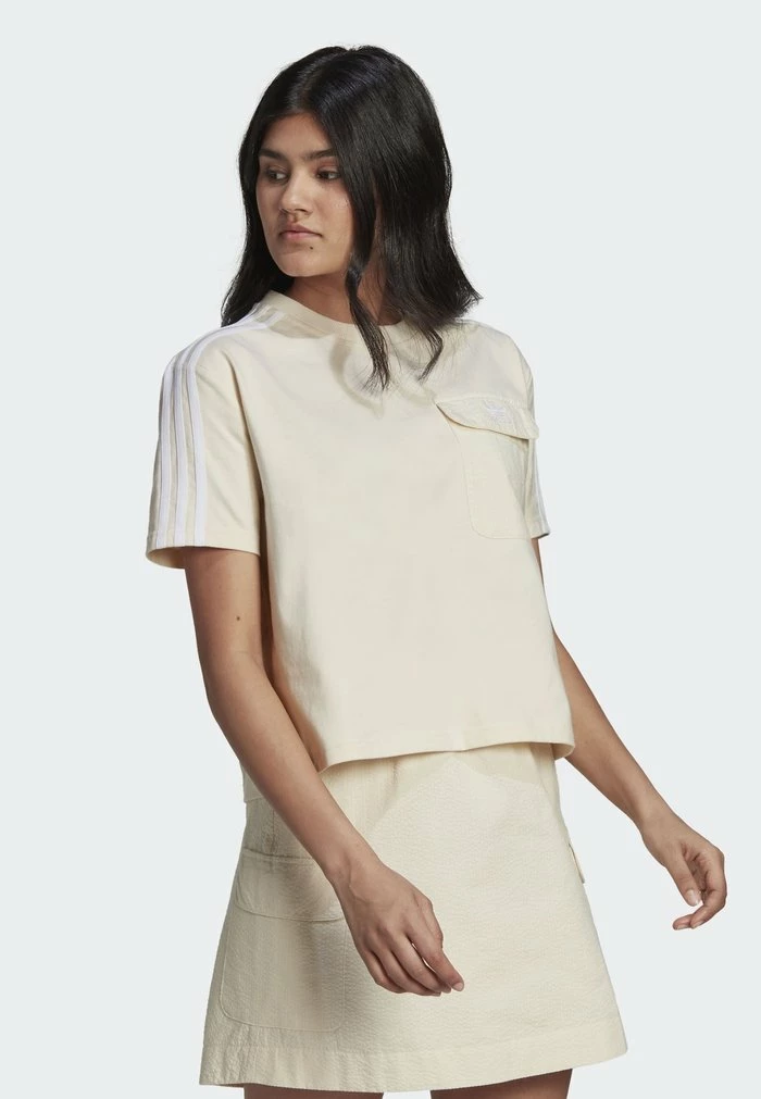 Adidas Originals CLASSICS - Print T-shirt - Beige 3 Adidas Originals CLASSICS - Print T-shirt - Beige - Image 3