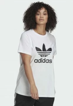 Adidas Originals TREFOIL - Print T-shirt - White