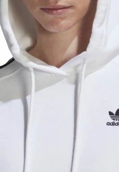 Adidas Originals ADICOLOR CLASSICS CROP - Hoodie - White -Adidas Originals Shop 373362b7a59c4baeb473a3d3bd2140d7
