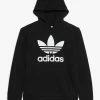 Adidas Originals TREFOIL HOODIE UNISEX - Hoodie - Black/white