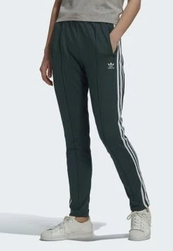 Adidas Originals SUPERSTAR - Tracksuit Bottoms - Green