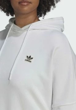 Adidas Originals CROPPED (PLUS SIZE) - Hoodie - White -Adidas Originals Shop 384eb8a4f67d46a6a141e602e54ea90b