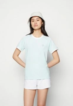 Adidas Originals SLIM TEE - Print T-shirt - Almost Blue 9 Adidas Originals SLIM TEE - Print T-shirt - Almost Blue -Adidas Originals Shop 3899fba41d0a4175a0f422696cafecb4