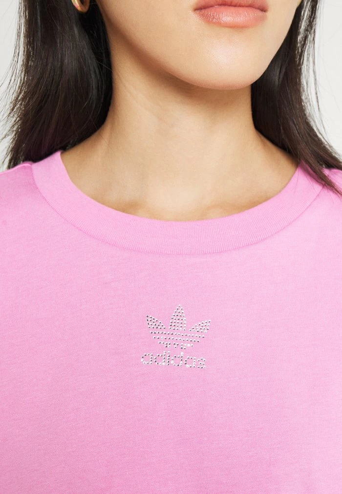 Adidas Originals CROPPED TEE - Basic T-shirt - Bliss Orchid 6 Adidas Originals CROPPED TEE - Basic T-shirt - Bliss Orchid - Image 6