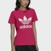 Adidas Originals TREFOIL TEE - Print T-shirt - Burgundy
