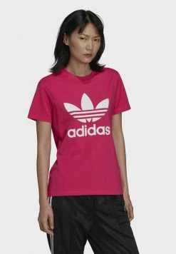 Adidas Originals TREFOIL TEE - Print T-shirt - Burgundy