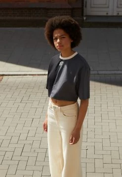 Adidas Originals CROPPED TEE - Print T-shirt - Black