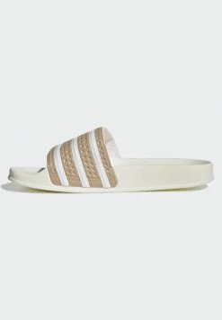 Adidas Originals ADILETTE UNISEX - Mules - Magic Beige/ftwr White/off White