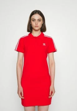 Adidas Originals TEE DRESS - Jersey Dress - Vivid Red