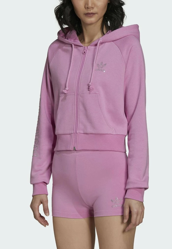 Adidas Originals Zip-up Sweatshirt - Pink 3 Adidas Originals Zip-up Sweatshirt - Pink - Image 3